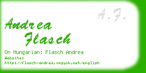 andrea flasch business card